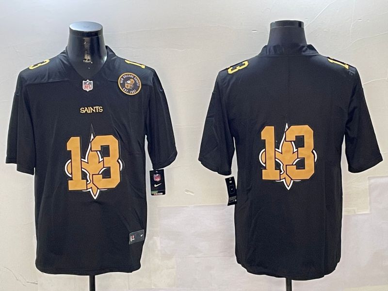Men New Orleans Saints #13 No Name Black 2024 Nike Limited NFL Jersey style 01021->philadelphia eagles->NFL Jersey